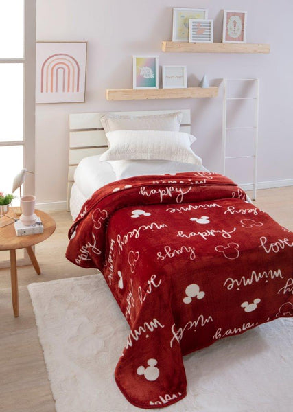 COBERTOR RASCHEL PLUS MICKEY & MINNIE – Jolitex Ternille
